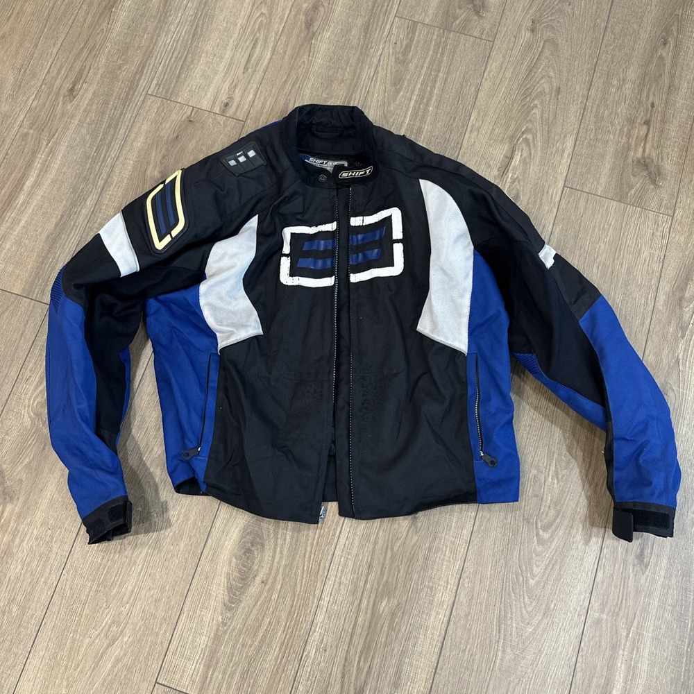 SHIFT MOTO-R Men's Motorcycle Jacket with Removable Liner, Sz XL EUC